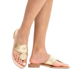 Jack Rogers Gold Classic Sandals Size 7/7.5